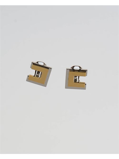 Doubled logo earrings Elisabetta Franchi ELISABETTA FRANCHI | Earrings | OR40B42E2U95